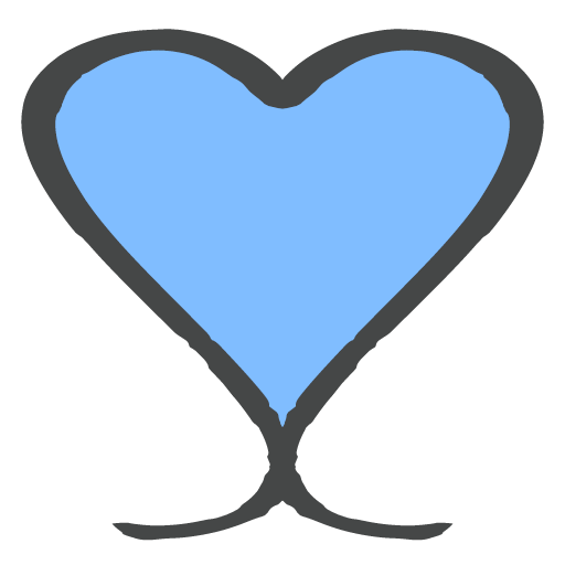 round heart logo fav